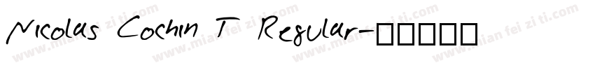 Nicolas Cochin T Regular字体转换
